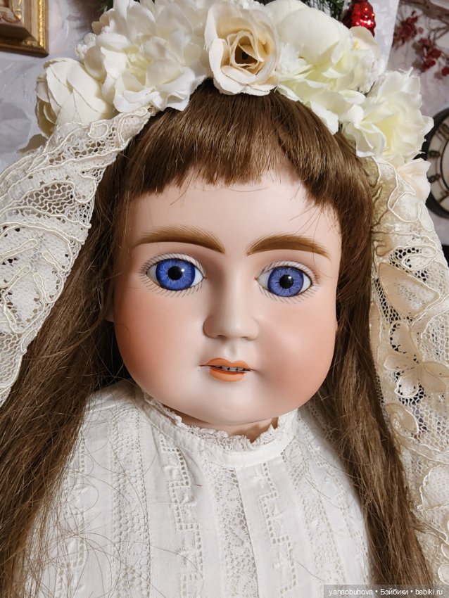 Очень рослая антикварная кукла Альт Бек Готшальк, рост 70 см (фото 6)