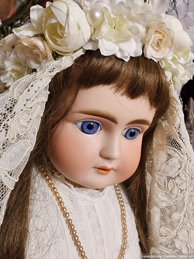 Очень рослая антикварная кукла Альт Бек Готшальк, рост 70 см (фото 10)