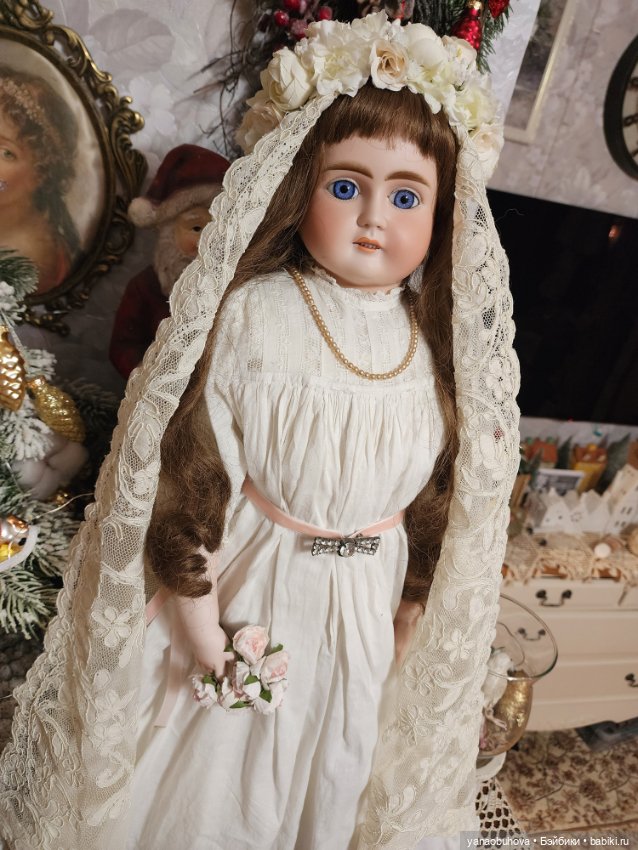 Очень рослая антикварная кукла Альт Бек Готшальк, рост 70 см (фото 8)