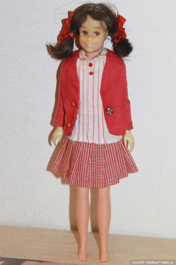 Редкая винтажная Скутер Straight Legs Skooter, brown hair