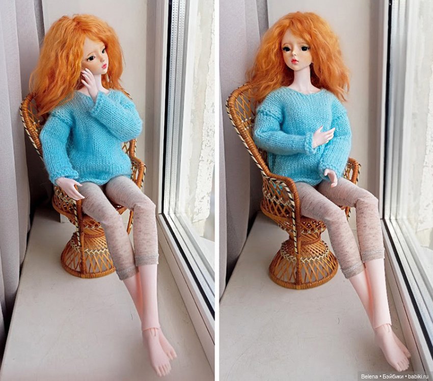 Зеленоглазая детка от DBS Doll с авторским мейком (фото 2)