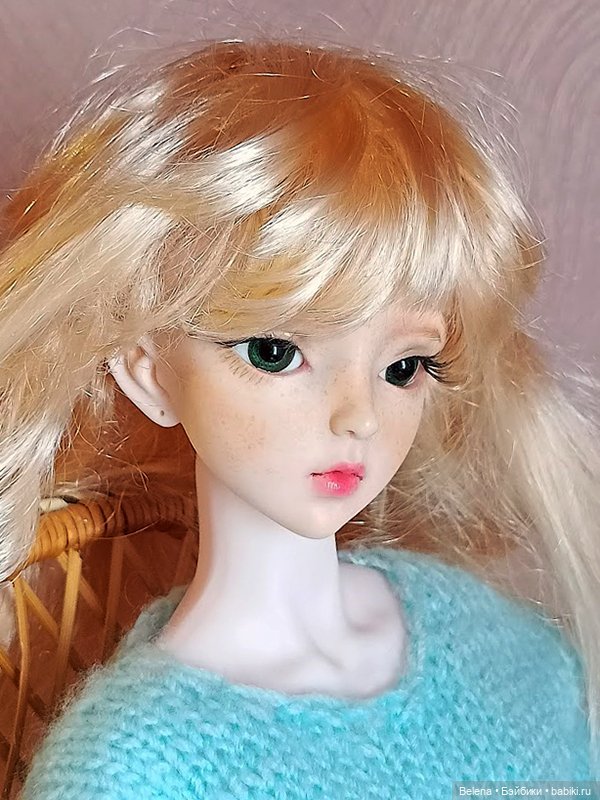 Зеленоглазая детка от DBS Doll с авторским мейком (фото 4)