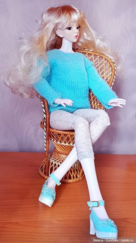 Зеленоглазая детка от DBS Doll с авторским мейком (фото 5)