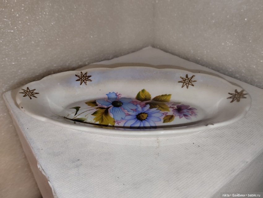 Маленькое кукольное блюдо СССР для сервировки стола (фото 4)