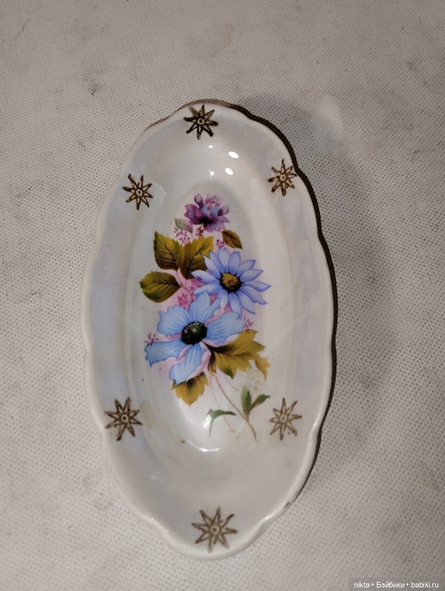 Маленькое кукольное блюдо СССР для сервировки стола