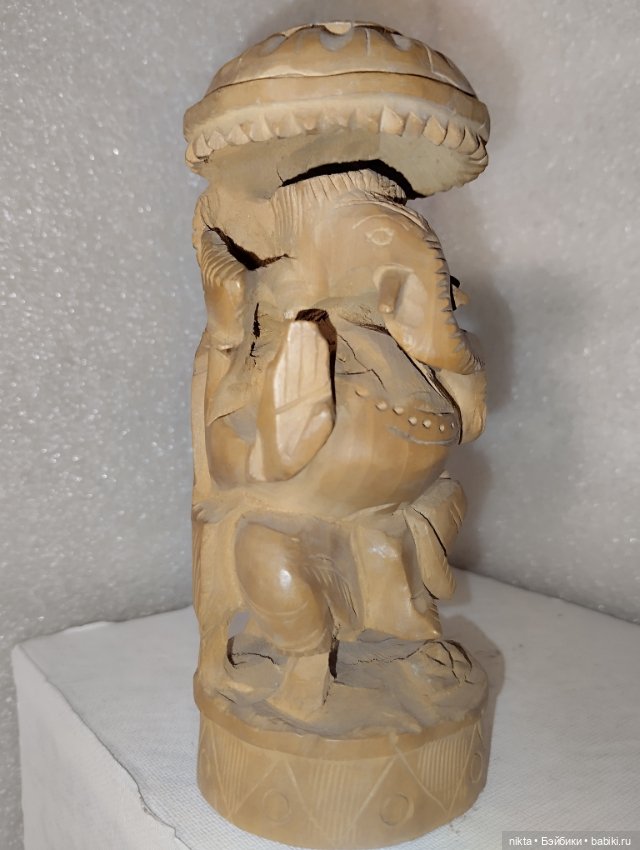 Деревянный слон Ганеша — Статуэтки