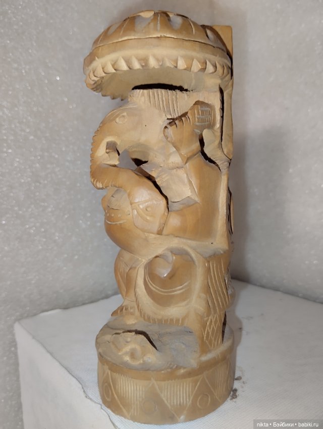 Деревянный слон Ганеша — Статуэтки (фото 3)