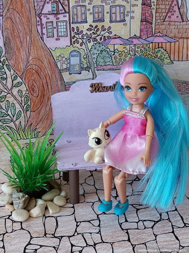 Скамейка для кукол 12-14см (фото 4)