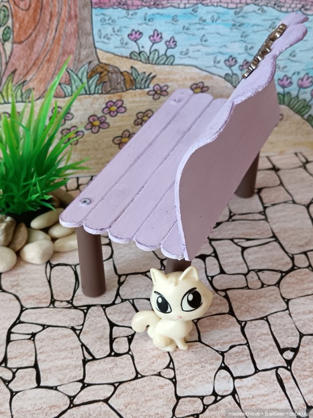 Скамейка для кукол 12-14см (фото 3)