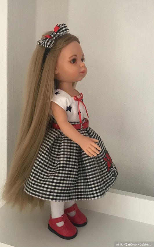 Клетчатая юбочка и повязка на голову (фото 8)