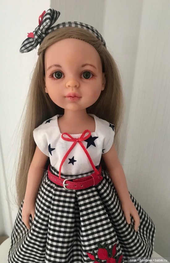 Клетчатая юбочка и повязка на голову (фото 4)