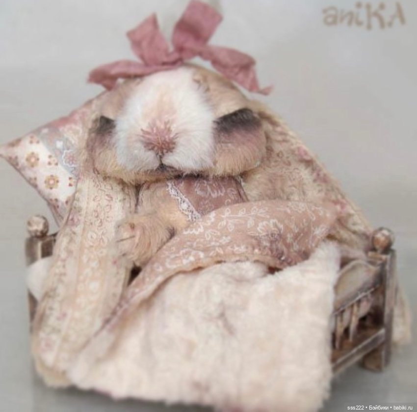 Спящий зайчик Ани Колыхаловой