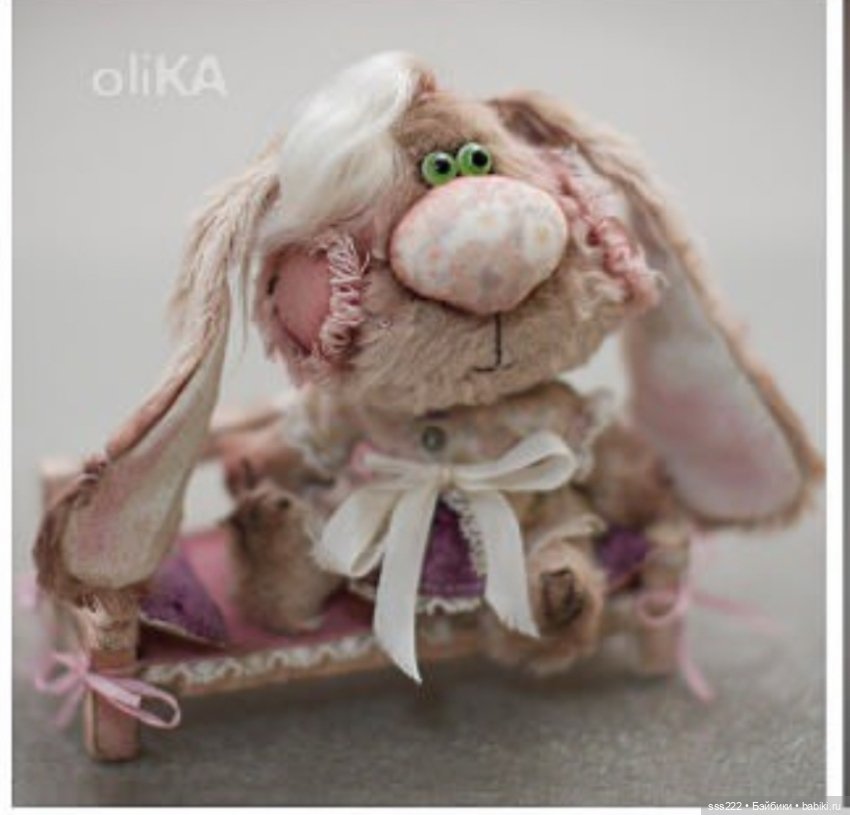 Зайчик Оли Колыхаловой — Авторские игрушки (фото 3)