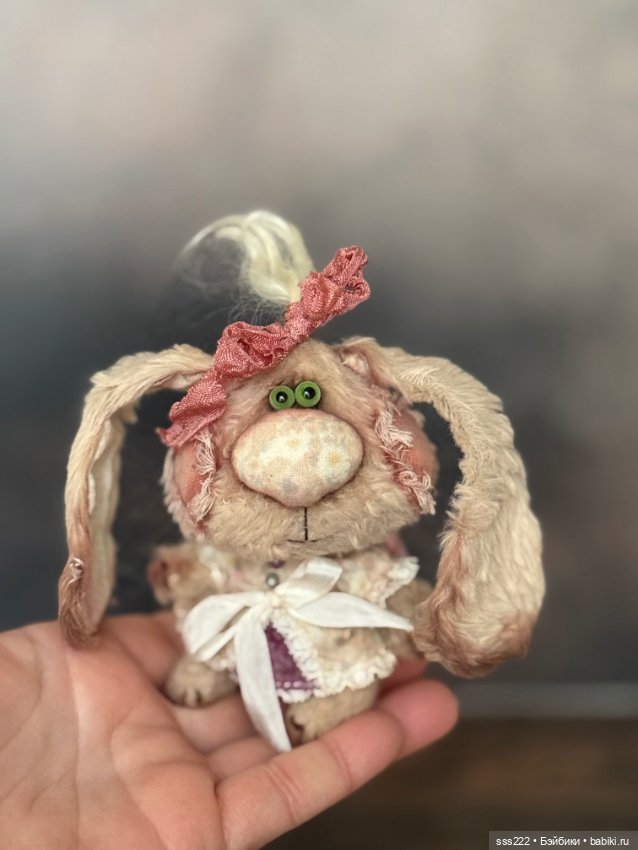 Зайчик Оли Колыхаловой — Авторские игрушки (фото 6)