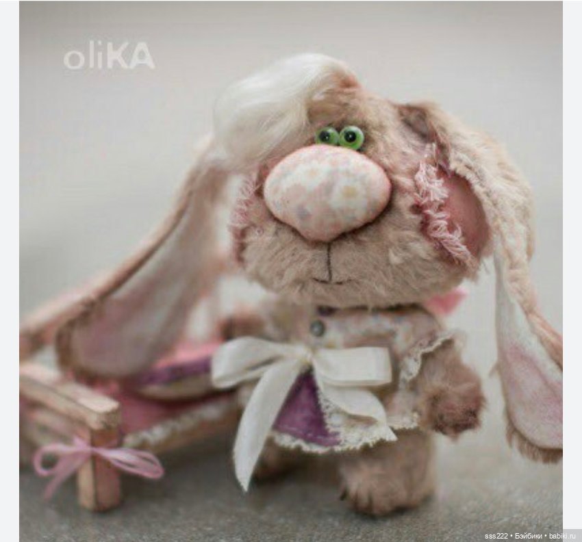 Зайчик Оли Колыхаловой — Авторские игрушки