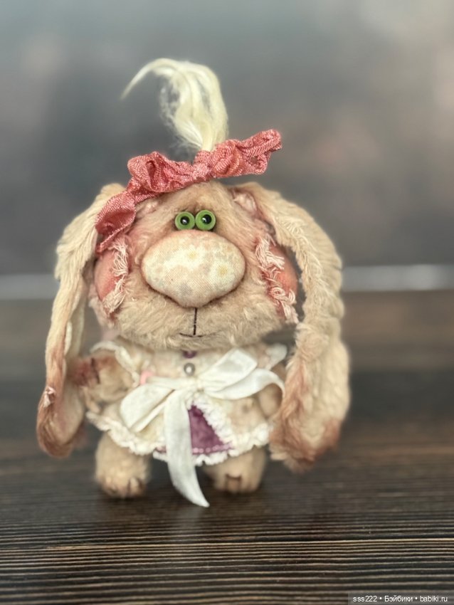 Зайчик Оли Колыхаловой — Авторские игрушки (фото 10)
