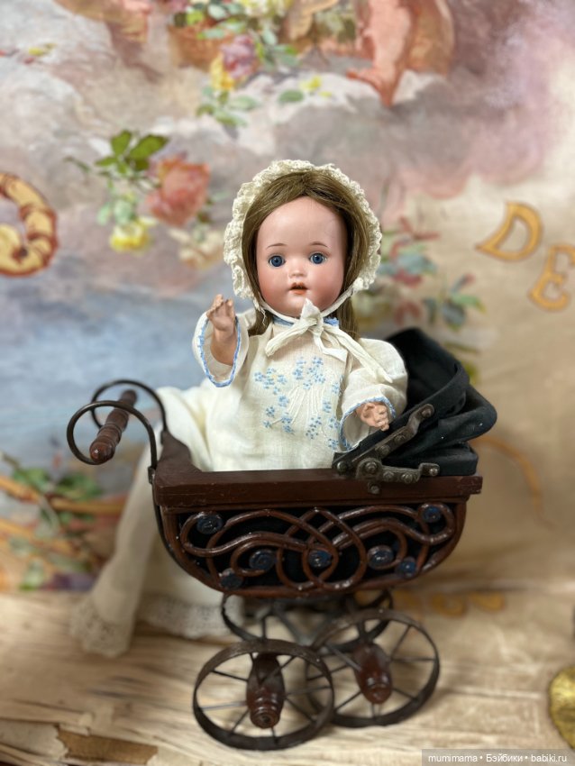 Очаровательная малышка Porzellanfabrik Mengersreuth 924 в колясочке (фото 4)