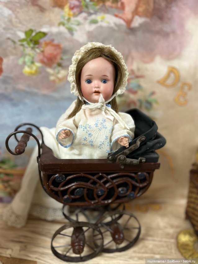 Очаровательная малышка Porzellanfabrik Mengersreuth 924 в колясочке (фото 8)