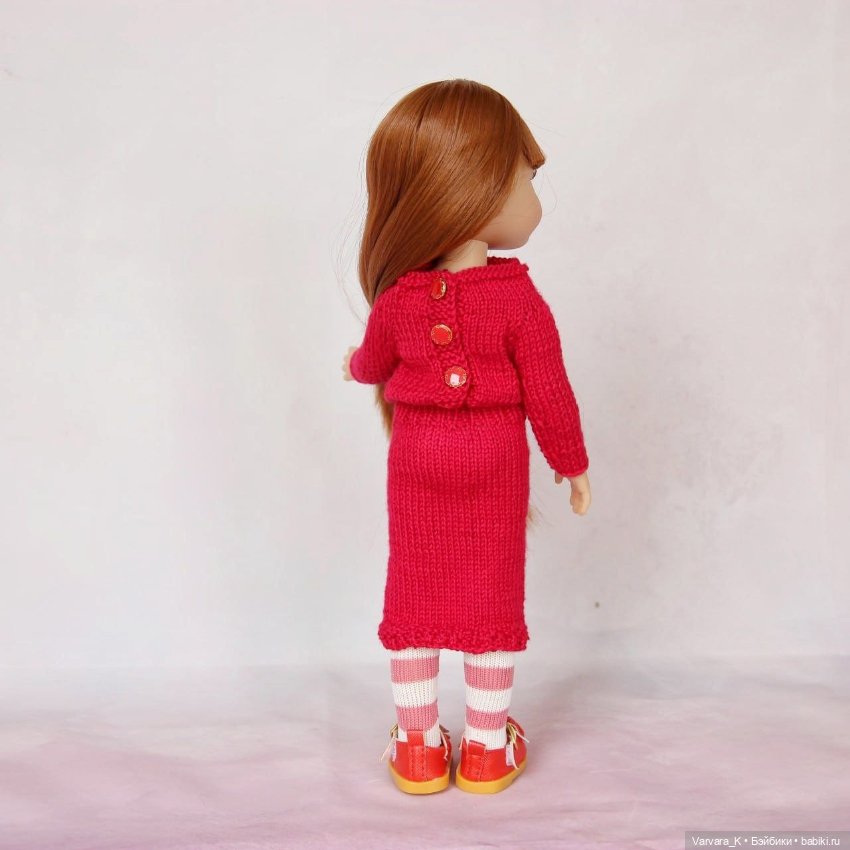 Комплект с красным платьем для Paola Reina 32 см (фото 2)