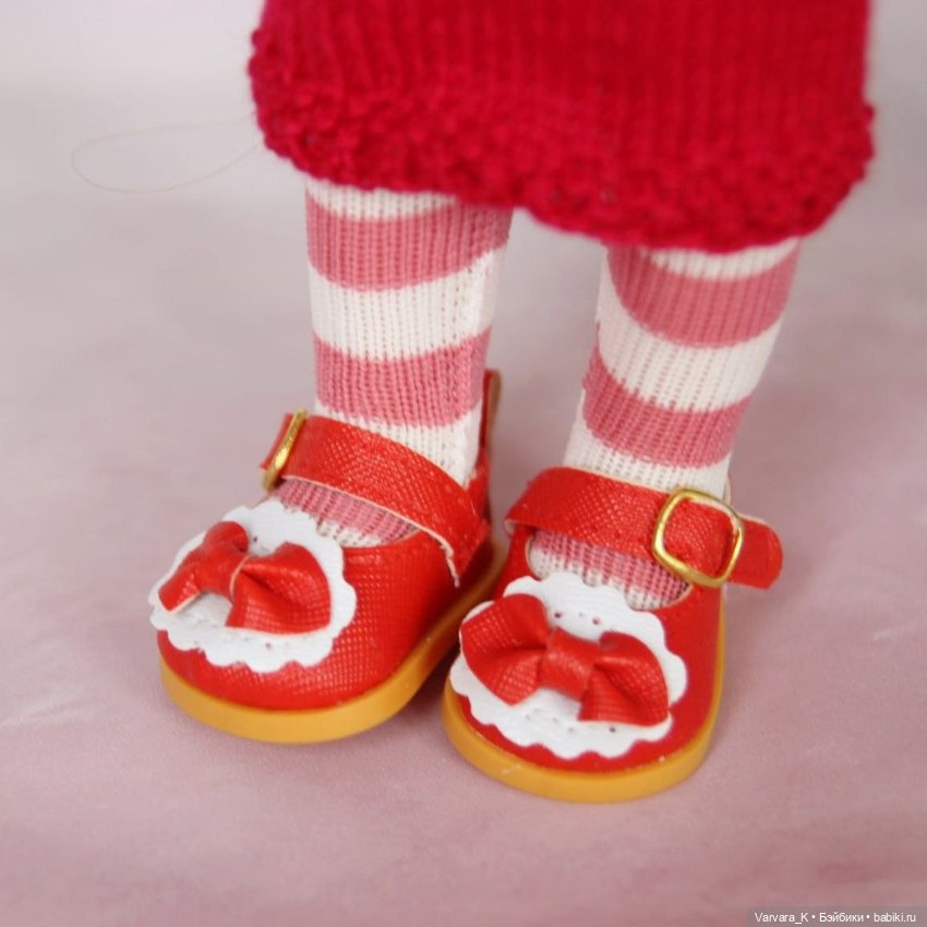 Комплект с красным платьем для Paola Reina 32 см (фото 3)