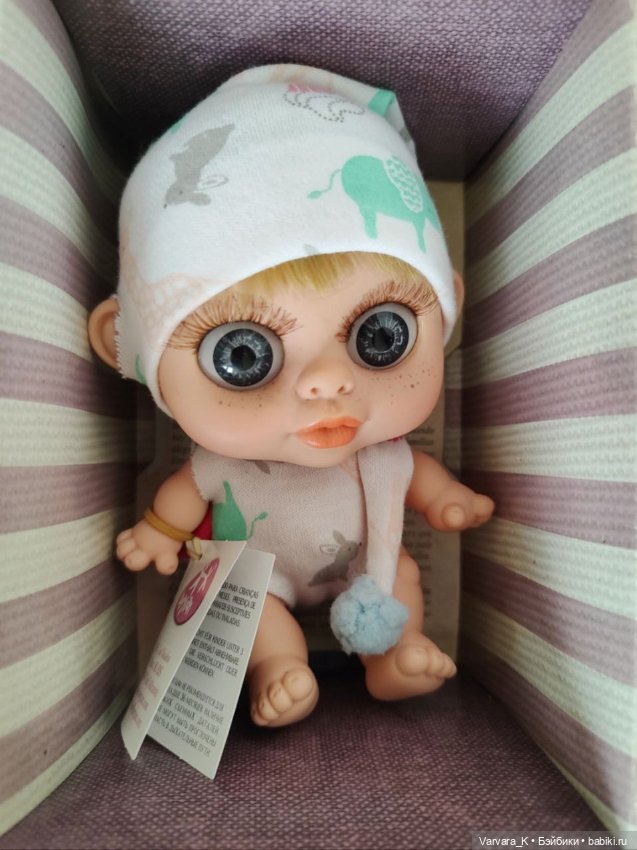 Berjuan BABY BIGGERS малыш Бигуэр светлые волосы, серые глаза, 14 см (фото 2)