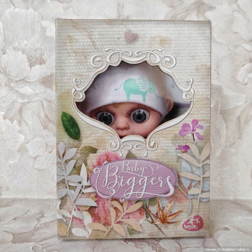 Berjuan BABY BIGGERS малыш Бигуэр светлые волосы, серые глаза, 14 см (фото 4)