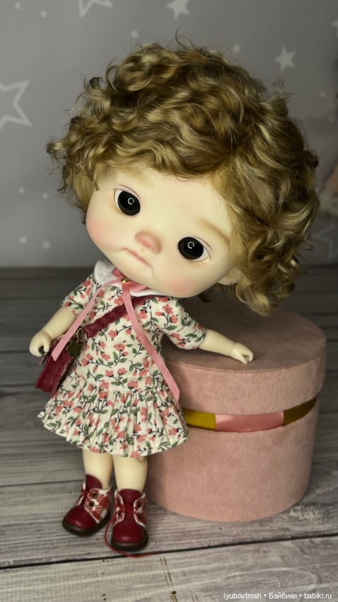 Парик натуральный для BJD1/6 Q-baby, обхват головы 25см (фото 7)