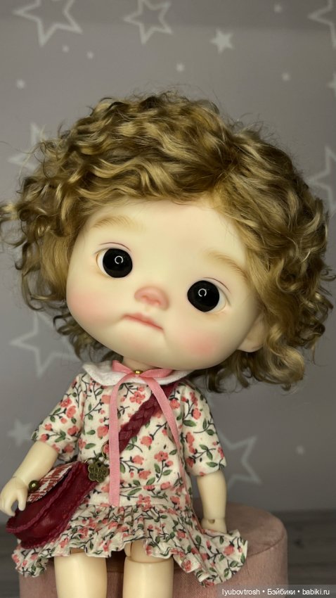 Парик натуральный для BJD1/6 Q-baby, обхват головы 25см (фото 2)