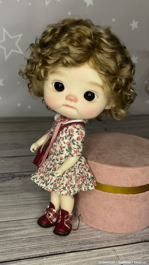 Парик натуральный для BJD1/6 Q-baby, обхват головы 25см (фото 8)