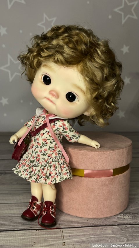 Парик натуральный для BJD1/6 Q-baby, обхват головы 25см (фото 5)