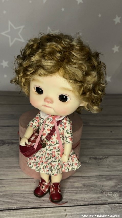 Парик натуральный для BJD1/6 Q-baby, обхват головы 25см (фото 9)