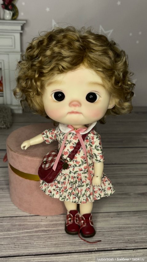 Парик натуральный для BJD1/6 Q-baby, обхват головы 25см (фото 10)