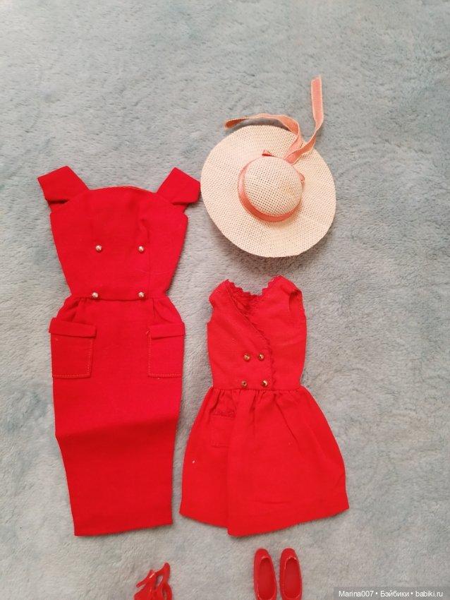 Лот винтажных аутфитов 60 годов для Кена, Барби и Скиппер