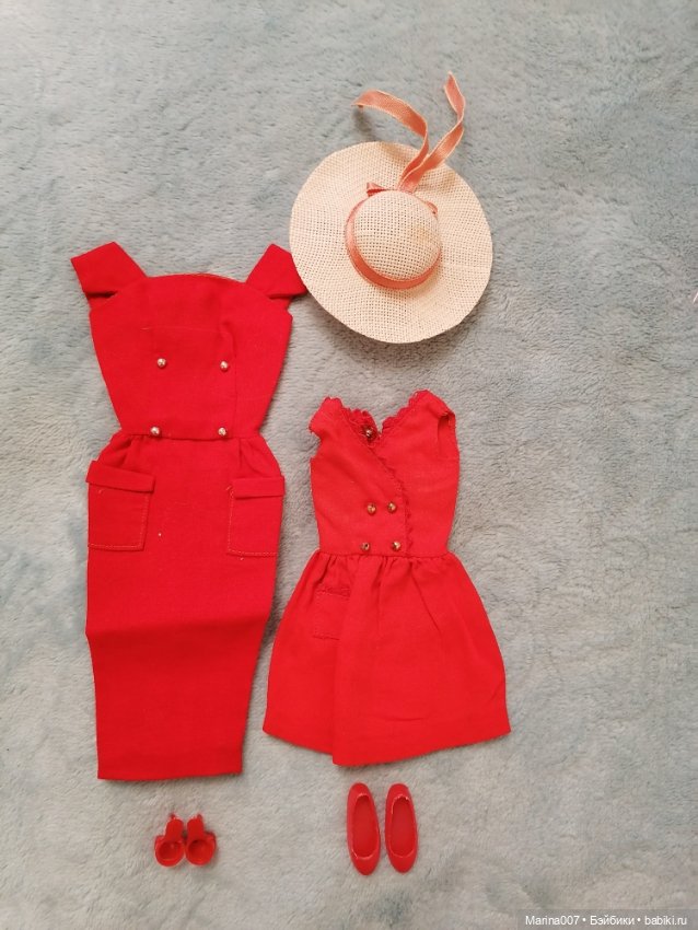 Лот винтажных аутфитов 60 годов для Кена, Барби и Скиппер (фото 9)