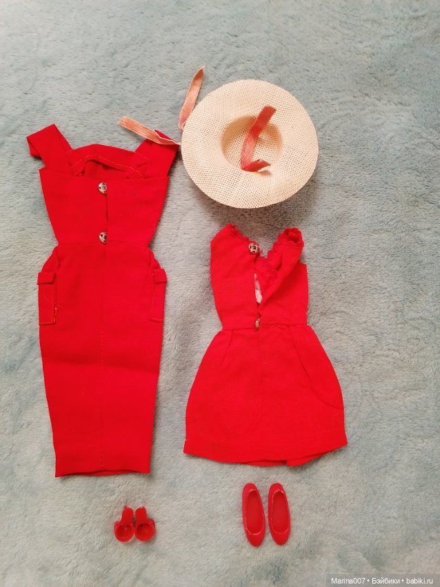 Лот винтажных аутфитов 60 годов для Кена, Барби и Скиппер (фото 10)