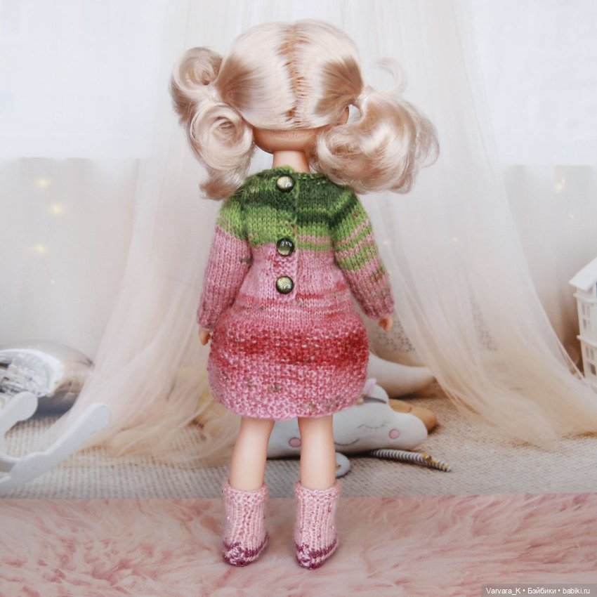 Комплект для Paola Reina 32 см, платье и сапожки, №1 (фото 5)