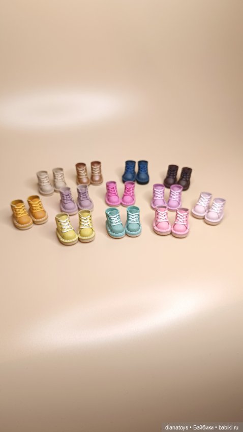 Лот ботиночек для кукол и игрушек, натуральная кожа (фото 4)