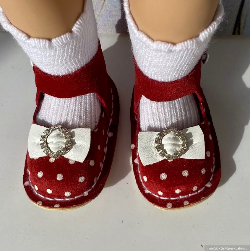 Обувь для Готц Gotz 50см из натуральной кожи и замши (фото 7)