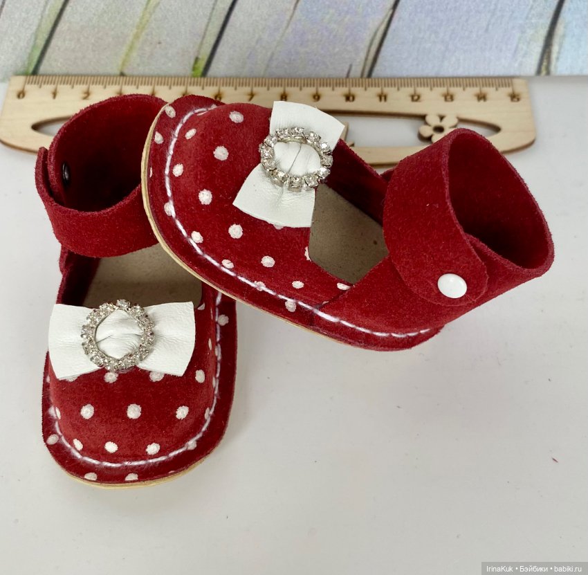 Обувь для Готц Gotz 50см из натуральной кожи и замши (фото 8)