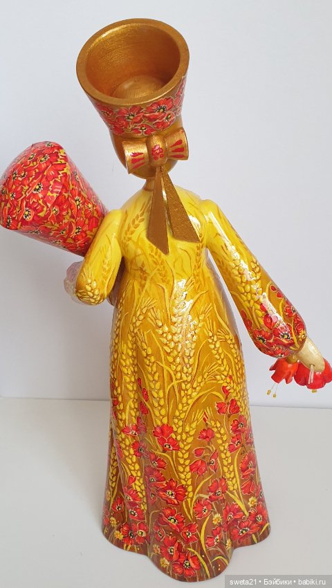 Кукла деревянная Тверской узор (фото 5)