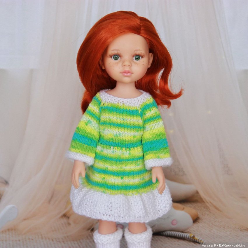 Комплект для Paola Reina 32 см, платье и сапожки, № 4 (фото 2)