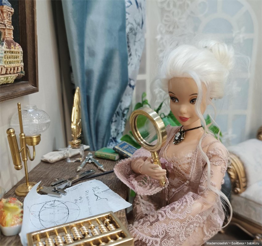 Лупа и армиллярная сфера, латунь (фото 8)