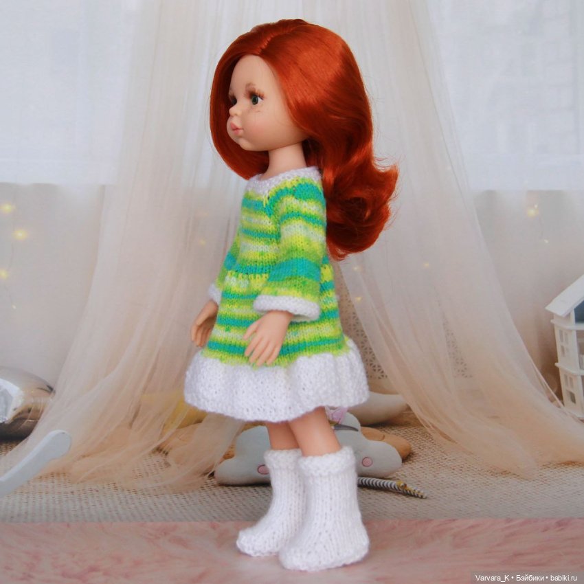 Комплект для Paola Reina 32 см, платье и сапожки, № 4 (фото 6)