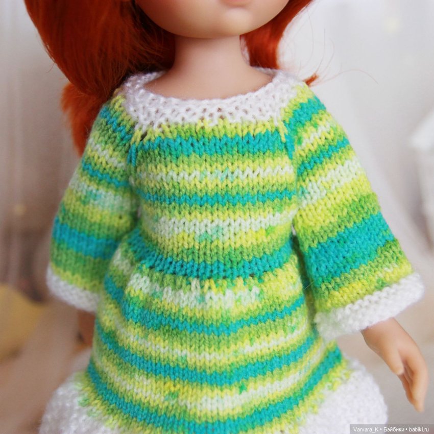 Комплект для Paola Reina 32 см, платье и сапожки, № 4 (фото 4)