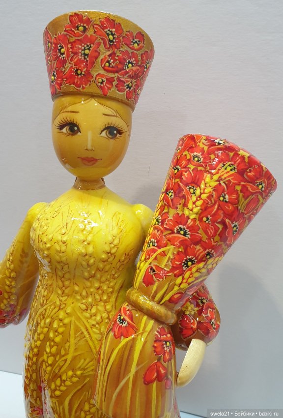Кукла деревянная Тверской узор (фото 6)