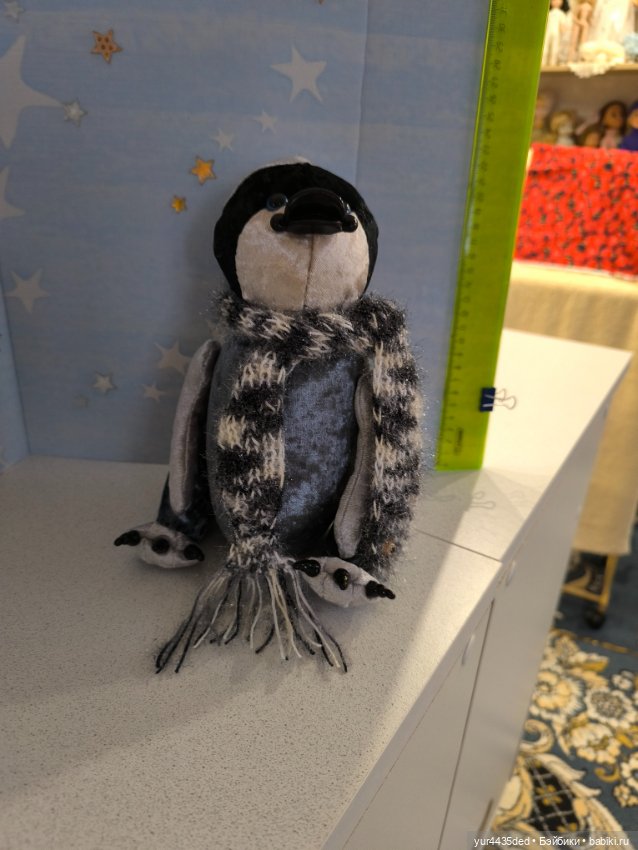 Пингвин в шарфике — Авторские игрушки