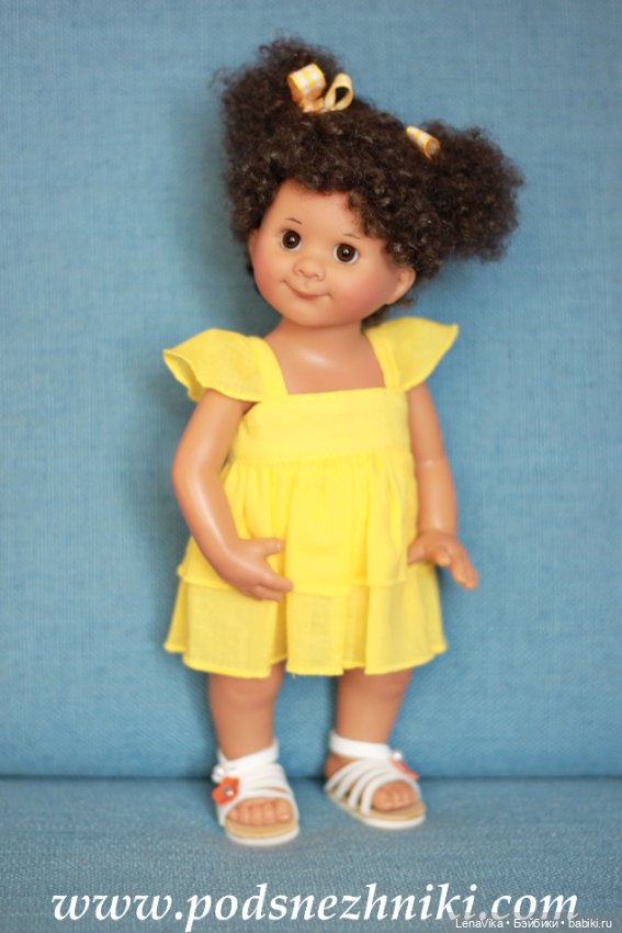 Парик 7-8, Monique Gold (Моник), подходит для мини Вихтеля (mini Wichtel) (фото 8)