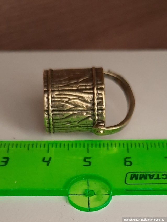 Ведерко металл — Миниатюра для кукол (фото 5)