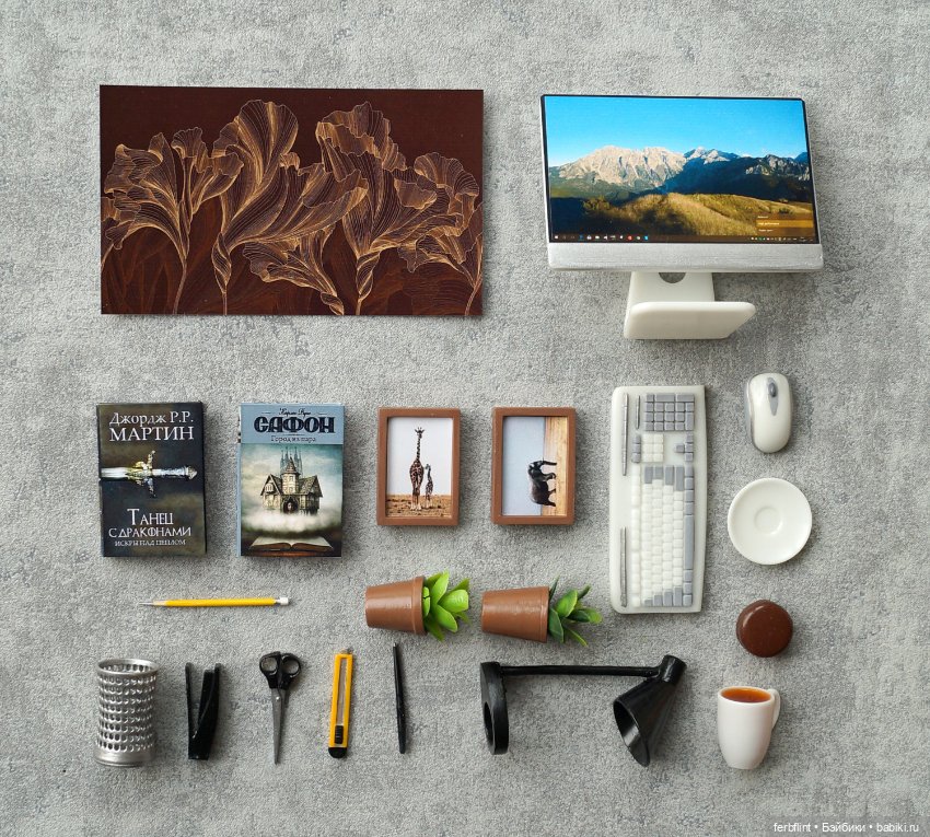 Настольный набор №13 масштаб 1:6 (фото 8)