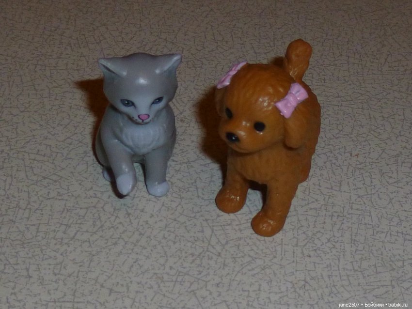 Домашние животные для кукол 12-16 дюймов - собака и кошка - новые